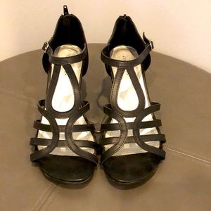 Black Heeled Sandals